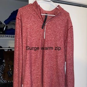 Men’s lululemon surge quarter zip size large